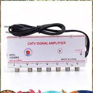 CATV Signal Amplifier Indoor Signal Amplifier Home Tv Equipments 45Mhz to 860MHz 1 in 6 Out EU Plug