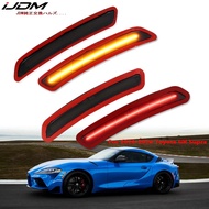 iJDM For Toyota GR Supra Front Rear Bumper LED Side Fender Marker Light Parking Light Front Amber Tu