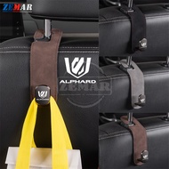 1/2Pcs【Toyota Alphard】Suede Hook Metal Seat Rear Seat Folding Hidden Hook for Alphard 40 30 AH10 AH2