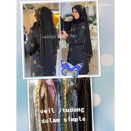 HARGA CLEAR STOCK SELENDANG BAHU SULAM TEBAL   Veil Nikah SESUAI JUGA LETAK DI BAHU ATAU SELEMPANG