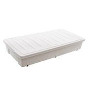 Citylife 54L Underbed Stackable Storage With Wheels (White)