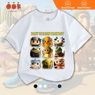COD Baju Tshirt Budak Lelaki Tung Tung Tung Sahur 100% Cotton Kids Short Sleeve Round Neck Tops
