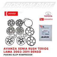 AC Compressor Gasket for old Avanza Xenia Rush Terios 2003-2011 Denso Compressor Valve Gasket set