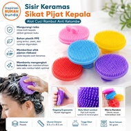 IRB Shampoo Comb Head Massage Brush Anti-Dandruff Hair Washing Tool 8.5x8.5 cm