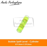 Bubble Spirit Level Cylinder Waterpas Cylinder Yellow 9.5x39.5mm