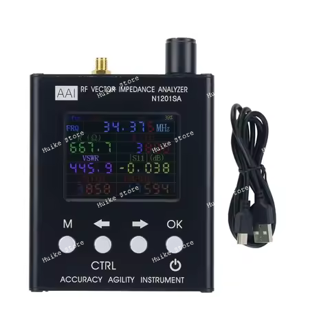 n1201sa+ 34mhz-2700mhz uv rf impedance ant swr antenna analyzer meter tester english verison