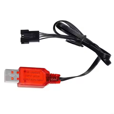 QXNF 7.4V Lithium Battery USB Charging Cord for Fast Speed Models, SM4P Adapter