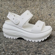 DÉP SANDAL NHỰA ĐI MƯA CROCS MEGA CRUSH CAO 8CM CHO NỮ màu trắng