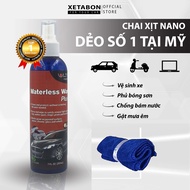 Chai xịt nano dẻo Ultima [650ml/200ml] Vệ sinh + Phủ bóng Chống bám nước cho ô tô. Tặng khăn chuyên 