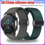 20mm 22mm Sport Silicone Magnetic Buckle Strap compatible for Samsung Galaxy watch 4/5 pro/classic/gear s3/active 2 Huawei GT 2 2e 3