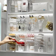 Acrylic Mirror Cabinet Storage Box Bathroom Wash Basin Drawer-Type Narrow Layered Partition Lipstick Cosmetic Finishing Shelf