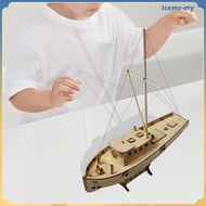 [LsxmzMY] 1/30 Scale DIY Hobby Wooden Ship Assembly Model Woodcraft Kit for Hobbies Decorations Gift