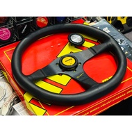 Steering wheel Momo D35 Sport 350mm. Second Hand New Movies Super Good Condition With Horn Best Mode