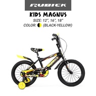 Sepeda Anak Cowok Bmx Rubick Kids Magnus Roda 4 Garansi Sni