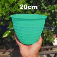 Pot Tawon Putih Pot Madu Bunga Tanaman Plastik Pirus Hias Kebun Nanas Bibit MDN Grosir Lebah Medan