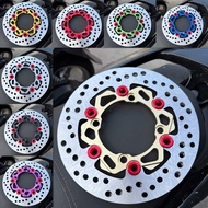 [ Genuine NVM LC135, EX135 rear disc ]_4-hole rear disc for EX135, LC135 size 220mm with concave red