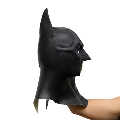 Batman mask cosplay Dark Knight Rise party mask Halloween latex headgear movie props