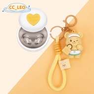 For Anker Soundcore Sleep A20 Case Cute Butter Bear Keychain Silicone Soft Case Cartoon Pikachu Stra