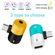 【SG Ready Stock】Lighting to Lighting/Type-c to 3.5mm/Converters jack mini earphone adapter