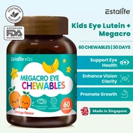 Estalife Kids MegaCro Lutein Eye Chewables - 60 Chewables for Advanced Vision Care - Healthcare Supp