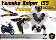 Yamaha Sniper 155 High-Quality Decals and Stickers (venom)
