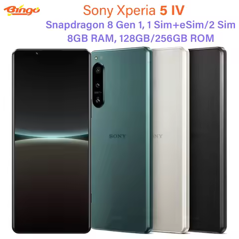 Sony Xperia 5 IV 5G XQ-CQ54/CQ72 128GB/256GB ROM 6.1" Snapdragon 8 Gen 1 Octa Core Triple 12MP 8GB R