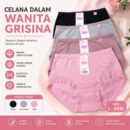 KATUN Panties Grisina Lace CottonWanita Size L~XXXL
