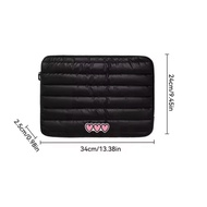 Laptop sleeve puffy black 13 inches laptop