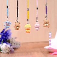 ez link card charm ezlink Cartoon resin phone strap, USB drive, key bag, DIY cute teddy bear, duck pendant, couple, best friend, student girl