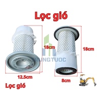 Air filter for tractors, excavators, forklifts A0818FD _ 124/82x177x44/11