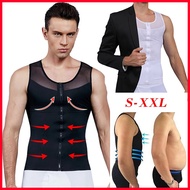 【IN stock shapewear panties】 Mens Chest Compression Shirt Gynecomastia Vest Slimming Shirt Body Shap