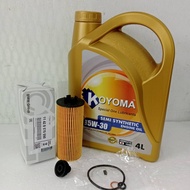 MINI COOPER CLUBMAN F45 F46 F54 F55 F56 F60 BMW i8 X2 X1 OIL FILTER 11428570590+ KOYOMA 5W30 SEMI SY