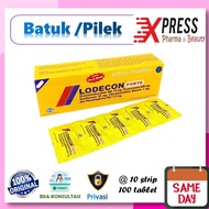 Xpress Lodecon Yellow DUS Forte Cough Medicine Cold Dos Box Flu Caplet Tablet Lodekon Zc