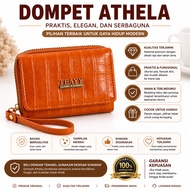 Athela Wallet MiniWanita WA1306B7 Zippered Coin Card Holder ELEGAN