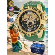 USA Original Invicta Aquaman Limited Edition Silicone Watch for Men's, DC Comics Flame Fusion