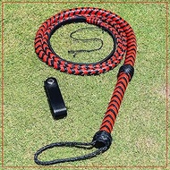 6 ft Long Cowhide Bullwhips- Equestrian Sports Horse Riding 12 Plaits Belly Bolster Leather Rope Cor