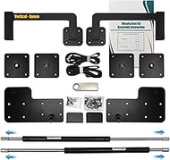 Murphy Bed Hardware Kit with Two-Stage Luxury Gas Spring - Effortless to Pull Down &amp; Fold Back, Good Design Combining Scattered Parts for Heavy Duty Bed Frame,Hidden Murphy Beds Kit Queen Vertical