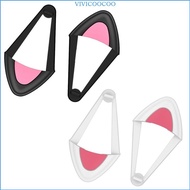 VIVI Silicone for Cat Kitty Ears Headphones for Cat Ear Decoration Cosplay Kitten Ears Headphones Ac