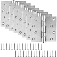 SHUESS 8 PCS Engsel Pintu, Engsel Pintu 4 x 4 inci Tahan Lasak, Engsel Keluli Tahan Karat, Engsel Ke