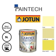 Jotun Gardex Premium Gloss Wood &amp; Metal Yellow Paint (Cat Minyak Untuk Kayu, Besi, Pintu, Pagar, Tingkap) - 5L