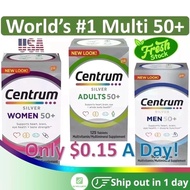 Centrum Silver Multivitamin Men/Women 50 Plus with Vitamin D3, B Vitamins, Calcium, Zinc and Antioxi