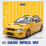 [訂購] 1∶64 車模 SUBARU IMPREZA  WRX - 開蓋版 黃色 合金汽車模型
