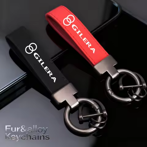 For Gilera GP800 Fuoco Nexus 500 Runner 50 125 200 Accessories High-Grade Leather Suede Keychain Mot