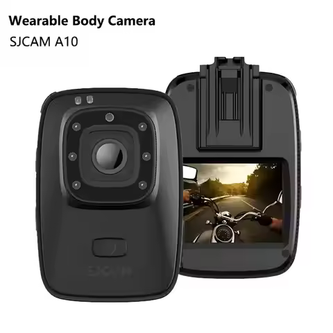 SJCAM A10 Body Camera 1296P HD, Wearable Security Camera, Laser Auto-Record, 2650mAh Battery, 2.0" T