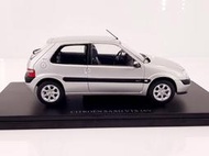 【模型車藝】1/24 IXO/Hachette Citroen Saxo VTS 2000銀 雪鐵龍殺手『稀有現貨』