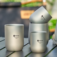 99% Pure Titanium Water Cup 01019/Double Layer Cup/Capacity 120ml & 240ml & 75ml & 400m/Tea Cup/Beer