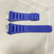 Tali strap jam Richard Mille 011 (Rubber) Second Blue/Biru Size L 100% Original