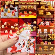 Blind Bag Chinese New Year 2026 Lucky 3D Horse Horse Lucky Cat - Lucky Money Gift SurpriseCNY Blind 