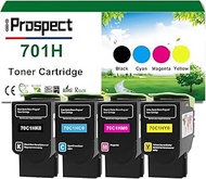 701H Remanufactured Toner Cartridge Compatible for Lexmark 70C1HK0 70C1HC0 70C1HM0 70C1HY0 Replaceme