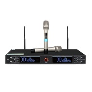 InAndOn UHF Microphones Wireless System Dual Handheld Mic for Karaoke Home KTV
